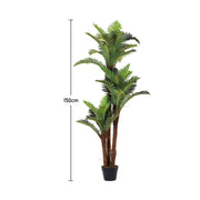 2ft-6FT Large Artificial Palm Tree Indoor Outdoor Potted Plant Home Office Decor