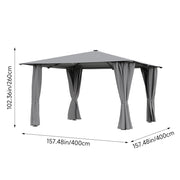 Aluminium Pergola Outdoor Garden Gazebos Summer Gazebo Large Canopy Patio Awning