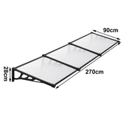 Door Canopy Awning Shelter Outdoor Patio Porch Front Back Window Roof Rain Cover