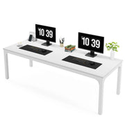 180 cm Extra Long Computer Desk, Large Ofiice Desk with Heavy Duty Metal Frame