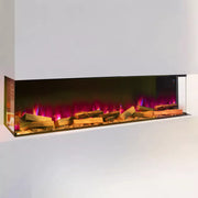 Electric Fireplace Panoramic Media Fire 40-70in Standing Insert LED Fireplace