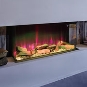 Electric Fireplace Panoramic Media Fire 40-70in Standing Insert LED Fireplace