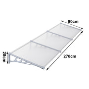 Door Canopy Awning Shelter Outdoor Patio Porch Front Back Window Roof Rain Cover