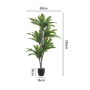 2ft-6FT Large Artificial Palm Tree Indoor Outdoor Potted Plant Home Office Decor