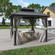 Aluminium Pergola Outdoor Garden Gazebos Summer Gazebo Large Canopy Patio Awning