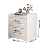 Modern Bedside Table Drawer Cabinet Bedroom Furniture Storage Nightstand White