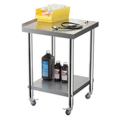 Commercial Catering Work Top Table Stainless Steel Bench Kitchen Food Storage