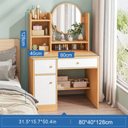 Dressing Table With LED Lights Vanity Makeup Desk Wooden Bedroom Furniture Desk