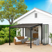 Pergola Kit Gazebo with UPF 50+ and Waterproof Polycarbonate Roof