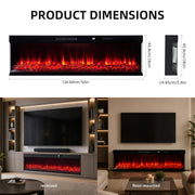 3-Sided Electric Media Fireplace 50/60