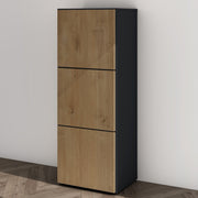 Shoe Storage Cabinet Wooden Shoe Rack Space-saving 3 Units 6 Tiers Many Colors