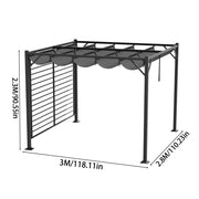 Aluminium Pergola Outdoor Garden Gazebos Summer Gazebo Large Canopy Patio Awning
