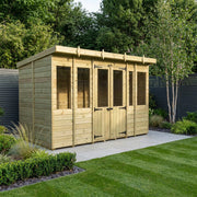 Total Sheds Pent Summer House Various Sizes Pressure Treated UK Manufactured