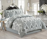 3 Pcs Bedspread Jacquard Quilted Heavy Comforter Bedding Set Bed Throw & Pillows