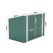 Lockable Metal Garden Patio Bin Store Bicycle Bike Tools Sheds Storage Container
