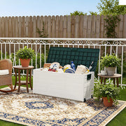 Large Outdoor Storage Box Garden Patio Plastic Chest Lid Container Multibox Shed