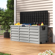 Large Outdoor Storage Box Garden Patio Plastic Chest Lid Container Multibox Shed