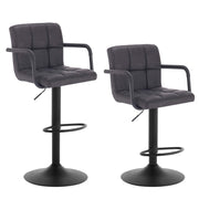 WOLTU 2X Bar Stools Chairs Breakfast Stools Kitchen PU Leather Adjustable Swivel