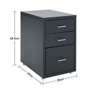 3-10 Drawer Metal Filing Cabinet Cupboard on Castors Cabinet Storage Home Office