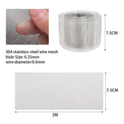 Mesh Rodent Proof Galvanised Welded Wire Steel Mesh , Rat & Mice Deterrent Roll