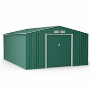 Metal Shed Outdoor Garden Storage 7x4 - 11x14 Apex Roof Galvanised Steel Ranger