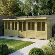 Total Sheds Pent Summer House Various Sizes Pressure Treated UK Manufactured