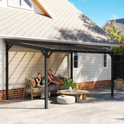 Pergola Kit Gazebo with UPF 50+ and Waterproof Polycarbonate Roof