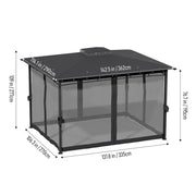 Aluminium Pergola Outdoor Garden Gazebos Summer Gazebo Large Canopy Patio Awning