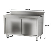 2-5ft Commercial Stainless Steel Food Prep Work Table Bench Kitchen Unit Cabinet