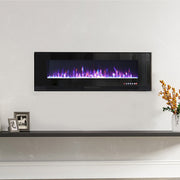 50, 60, 72, Inch Electric LED Fireplace Wall Mounted Inset Standing Media Insert