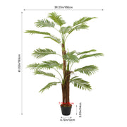 2ft-6FT Large Artificial Palm Tree Indoor Outdoor Potted Plant Home Office Decor
