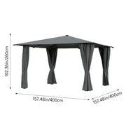 Aluminium Pergola Outdoor Garden Gazebos Summer Gazebo Large Canopy Patio Awning