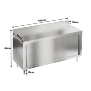 2-5ft Commercial Stainless Steel Food Prep Work Table Bench Kitchen Unit Cabinet