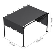 Aluminium Pergola Outdoor Garden Gazebos Summer Gazebo Large Canopy Patio Awning