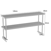 Commercial Catering Work Top Table Stainless Steel Bench Kitchen Food Storage