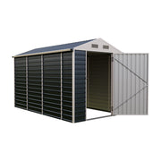 Garden Metal Shed Storage Tools Shed 6x4.2/8.2/10ft Waterproof with Door & Vents