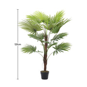 2ft-6FT Large Artificial Palm Tree Indoor Outdoor Potted Plant Home Office Decor