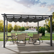 Aluminium Pergola Outdoor Garden Gazebos Summer Gazebo Large Canopy Patio Awning