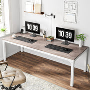 180 cm Extra Long Computer Desk, Large Ofiice Desk with Heavy Duty Metal Frame