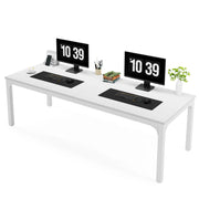 180 cm Extra Long Computer Desk, Large Ofiice Desk with Heavy Duty Metal Frame