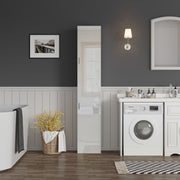 Bathroom Cabinet Cupboard Tall Free Standing Tallboy Storage Furniture 1900mm