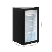 43L,83L Drinks Cooler & Freezer Zone Countertop Tabletop Fridge Refrigerator