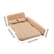 2-in-1 Inflatable Air Bed SUV Car Travel Camping Mattress Back Seat with Pillow