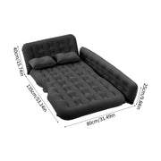 2-in-1 Inflatable Air Bed SUV Car Travel Camping Mattress Back Seat with Pillow