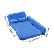 2-in-1 Inflatable Air Bed SUV Car Travel Camping Mattress Back Seat with Pillow