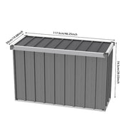 Metal Storage Sheds Waterproof Lockable Garden Deck Box Storage Container Box