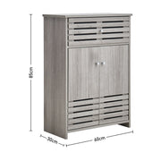 Grey Oak Bathroom Range Set Under Sink Mirror Cabinet Furniture Storage Cupboard