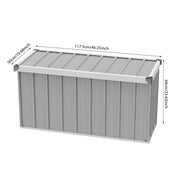Metal Storage Sheds Waterproof Lockable Garden Deck Box Storage Container Box