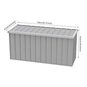 Metal Storage Sheds Waterproof Lockable Garden Deck Box Storage Container Box