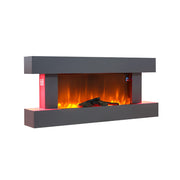 52inch 2kW Electric Fireplace Suite Wooden Surround Remote Control LED Flame